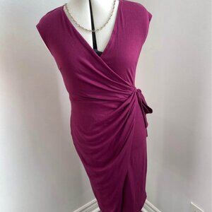 NWT Size Small, Berydress, Faux Wrap Dres, Berry Colour, Party, Office, Wedding